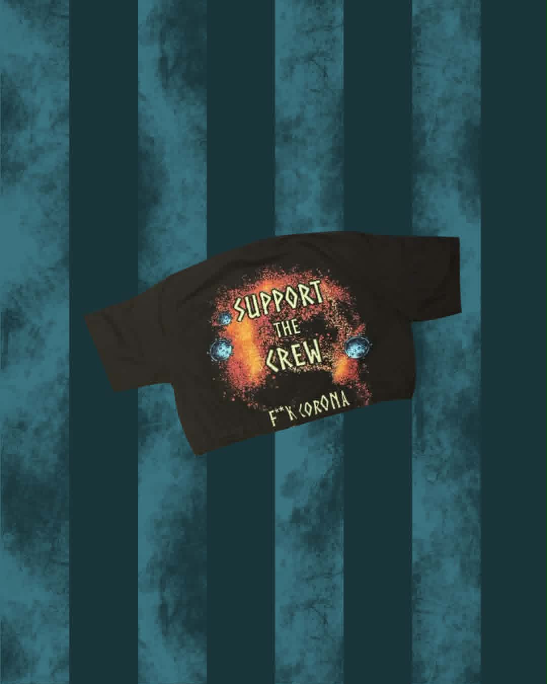 Black upcycled Amon Amarth band t-shirt