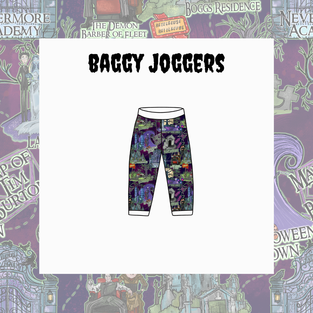 Baggy Joggers Mock Up Print