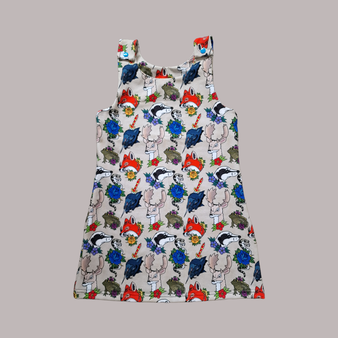 Pinafore Dress Handmade for Kids | Alternative Kids Clothing