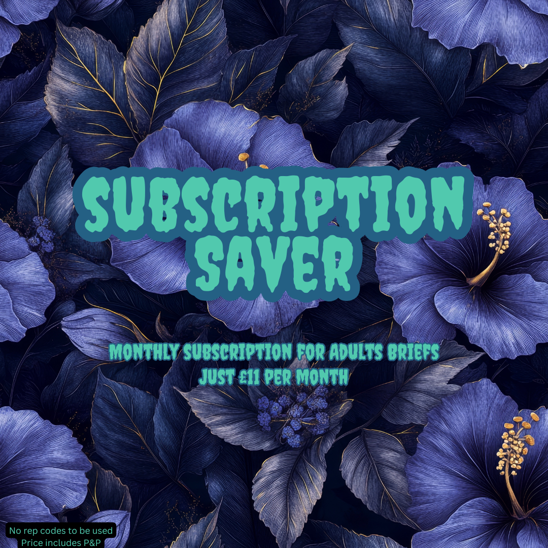 Floral design with text overlay on a blue and purple color scheme