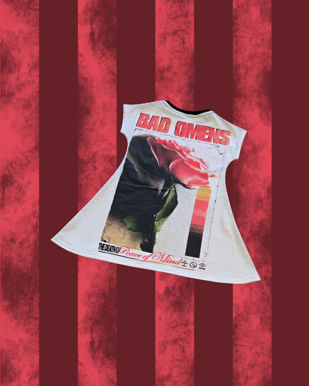 Bad Omens A-Line Dress | Handmade Upcycled Alternative Band Tee