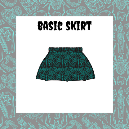 A mock-up of the basic skirt