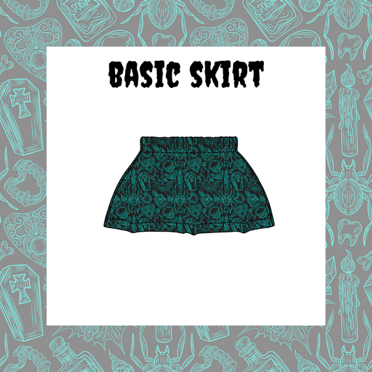 A mock-up of the basic skirt