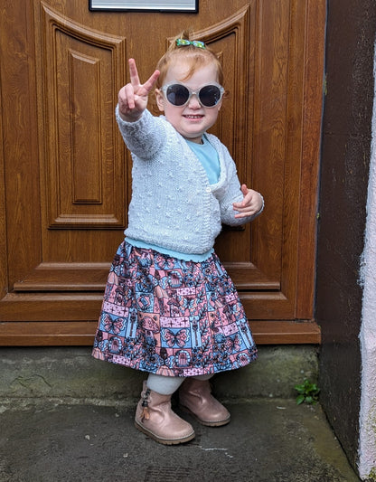 An Alt Originals customer wearing a handmade alternative basic skirt