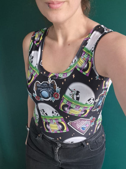 An Alt Originals customer wearing a handmade alternative bodysuit