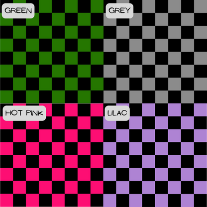 4 different check colour options