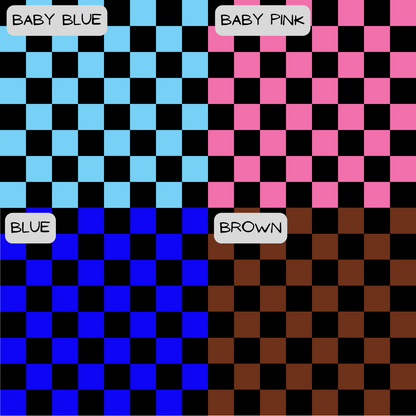 4 different check colour options