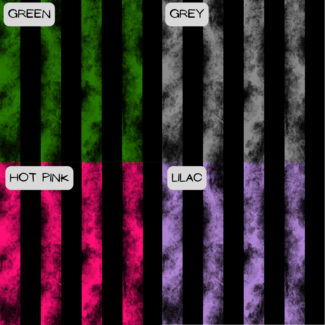 4 different grunge stripes colours
