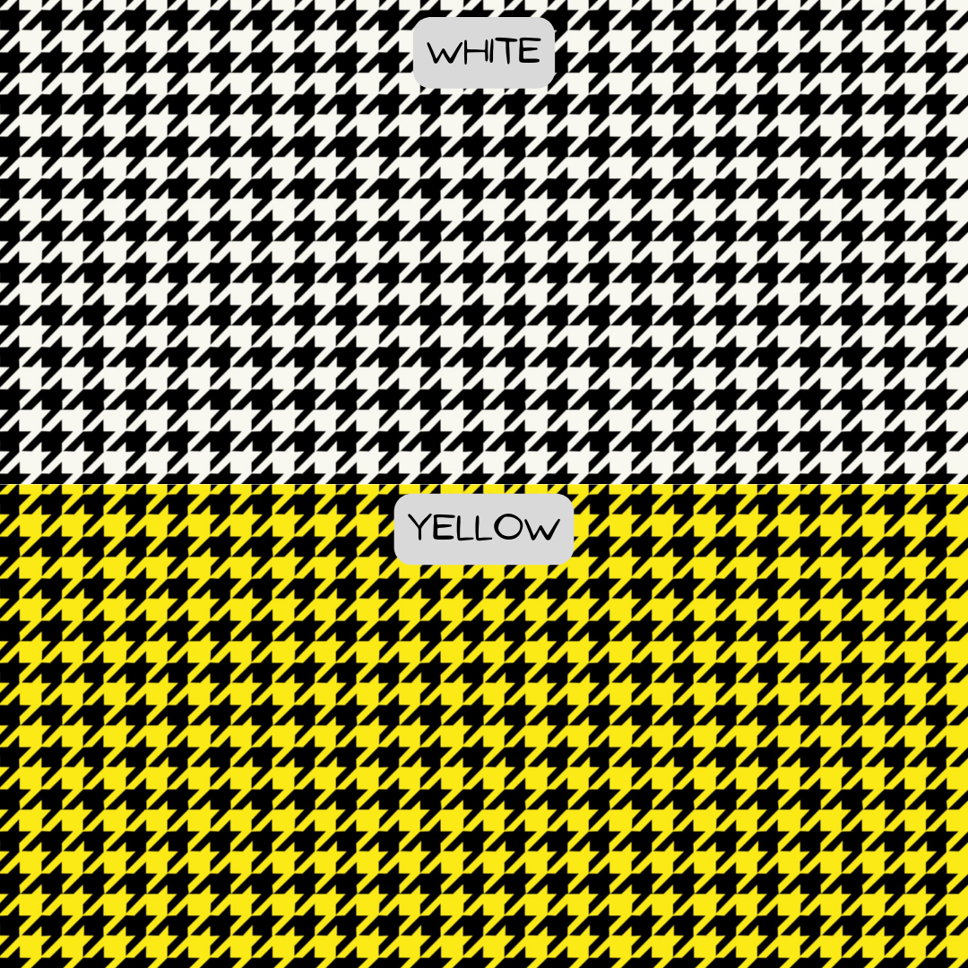 2 different houndstooth colour options