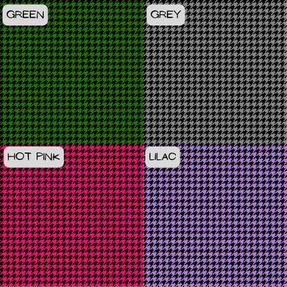4 different houndstooth colour options