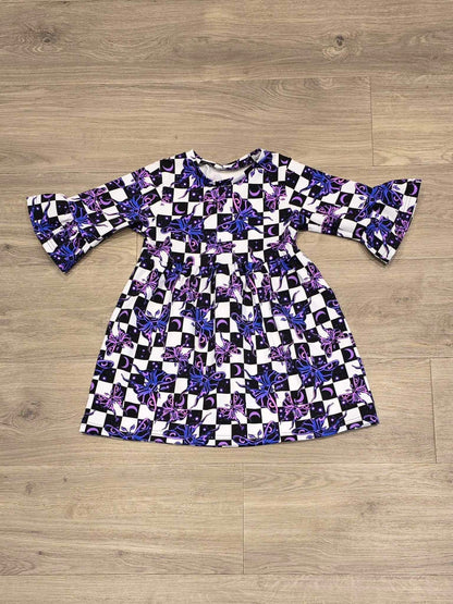 A handmade alternative children's full-print smock