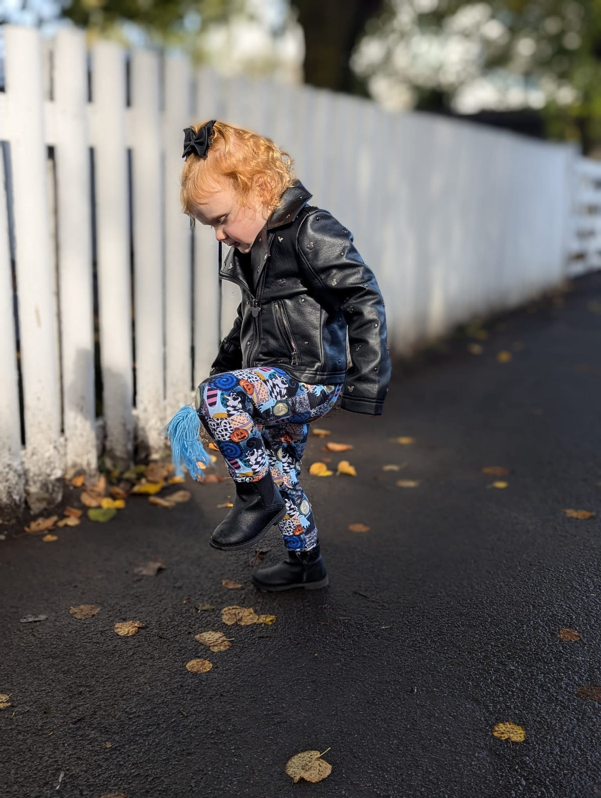 An Alt Originals customer wearing a handmade alternative leggings