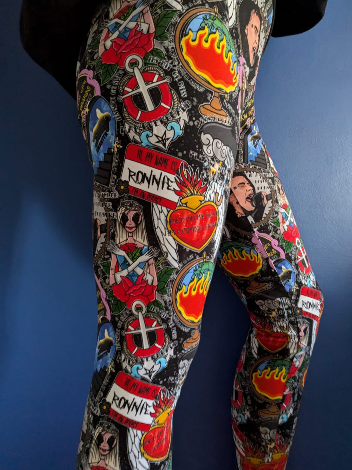 An Alt Originals customer wearing a handmade alternative leggings