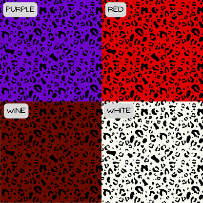 4 different leopard colour options
