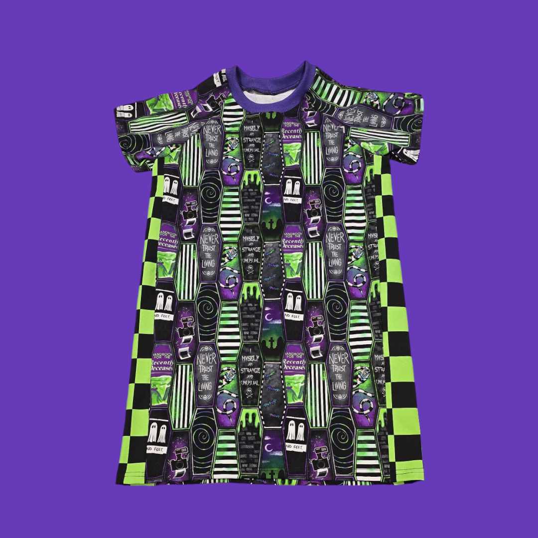 A handmade alternative raglan dress