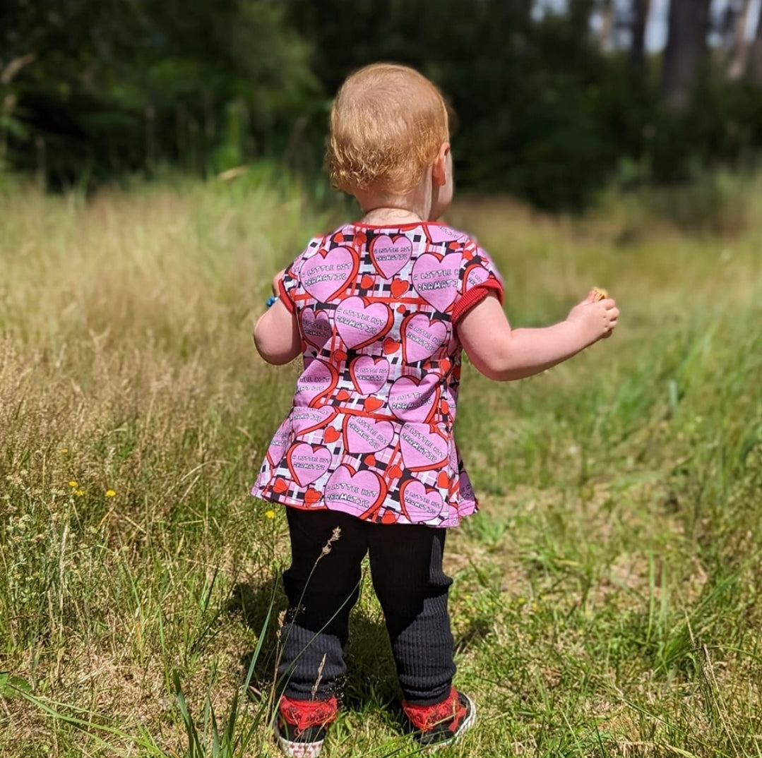 An Alt Originals customer wearing a handmade alternative peplum