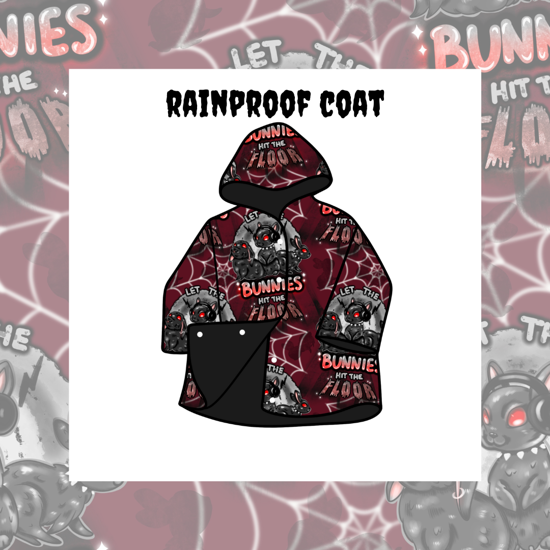 A mock-up of a rainproof coat