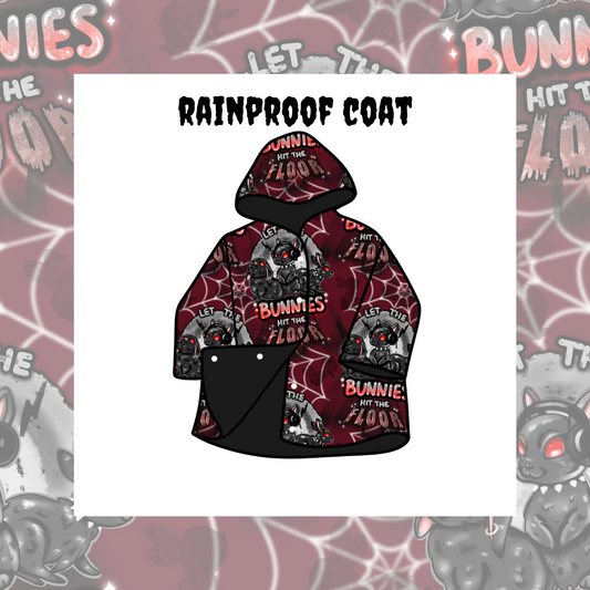 A mock-up of a rainproof coat