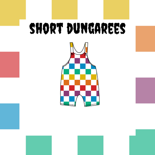Short dungarees mock-up