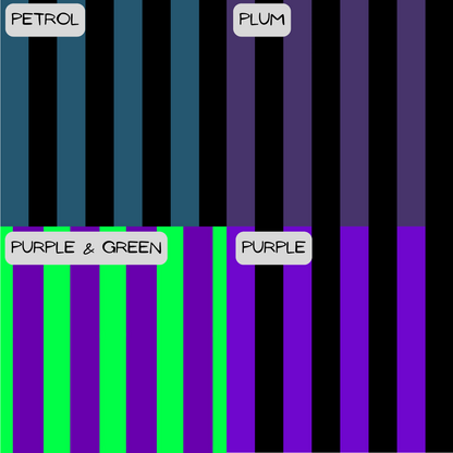 4 different stripes colour options