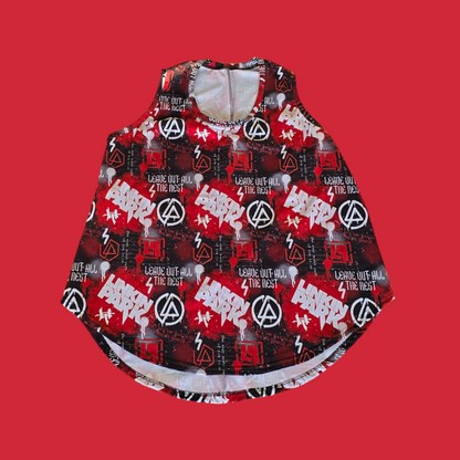 A handmade alternative vest top