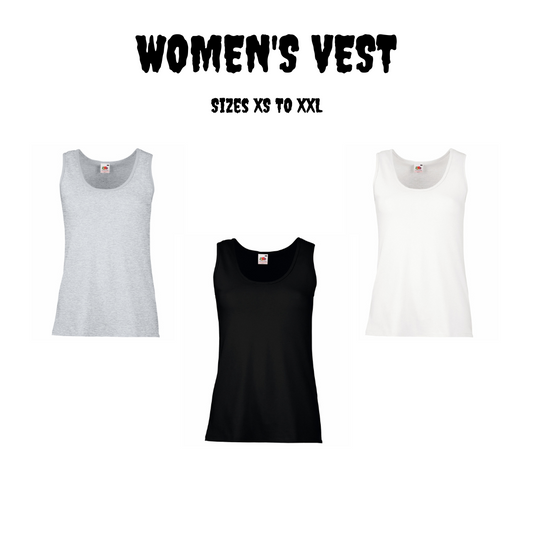 Women's Vest Top DTF Printed for Adults | Alternative Clothing