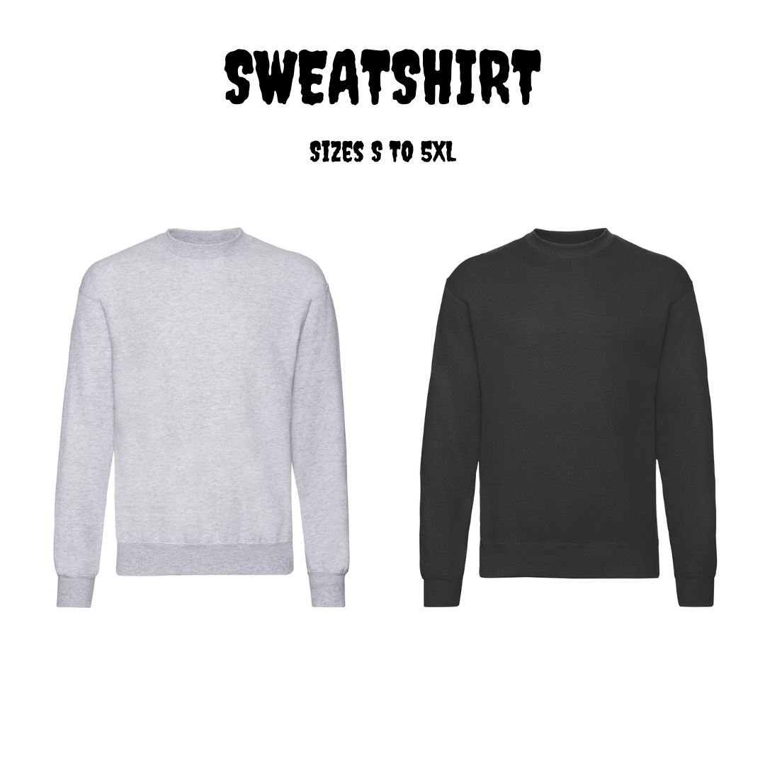 Sweatshirt DTF Printed for Adults | Alternative Clothing