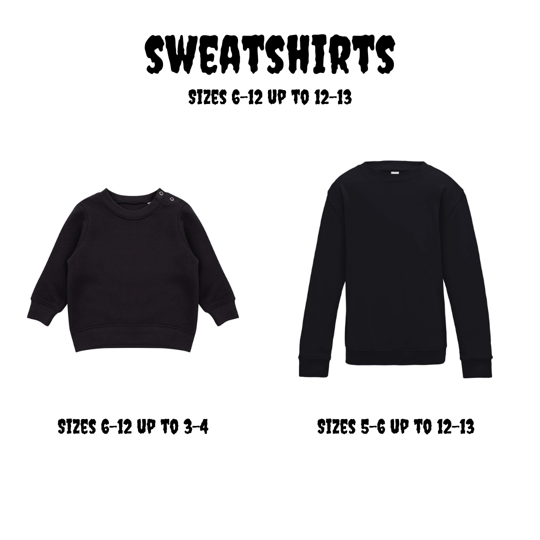 Sweatshirt DTF Printed for Kids | Alternative Clothing