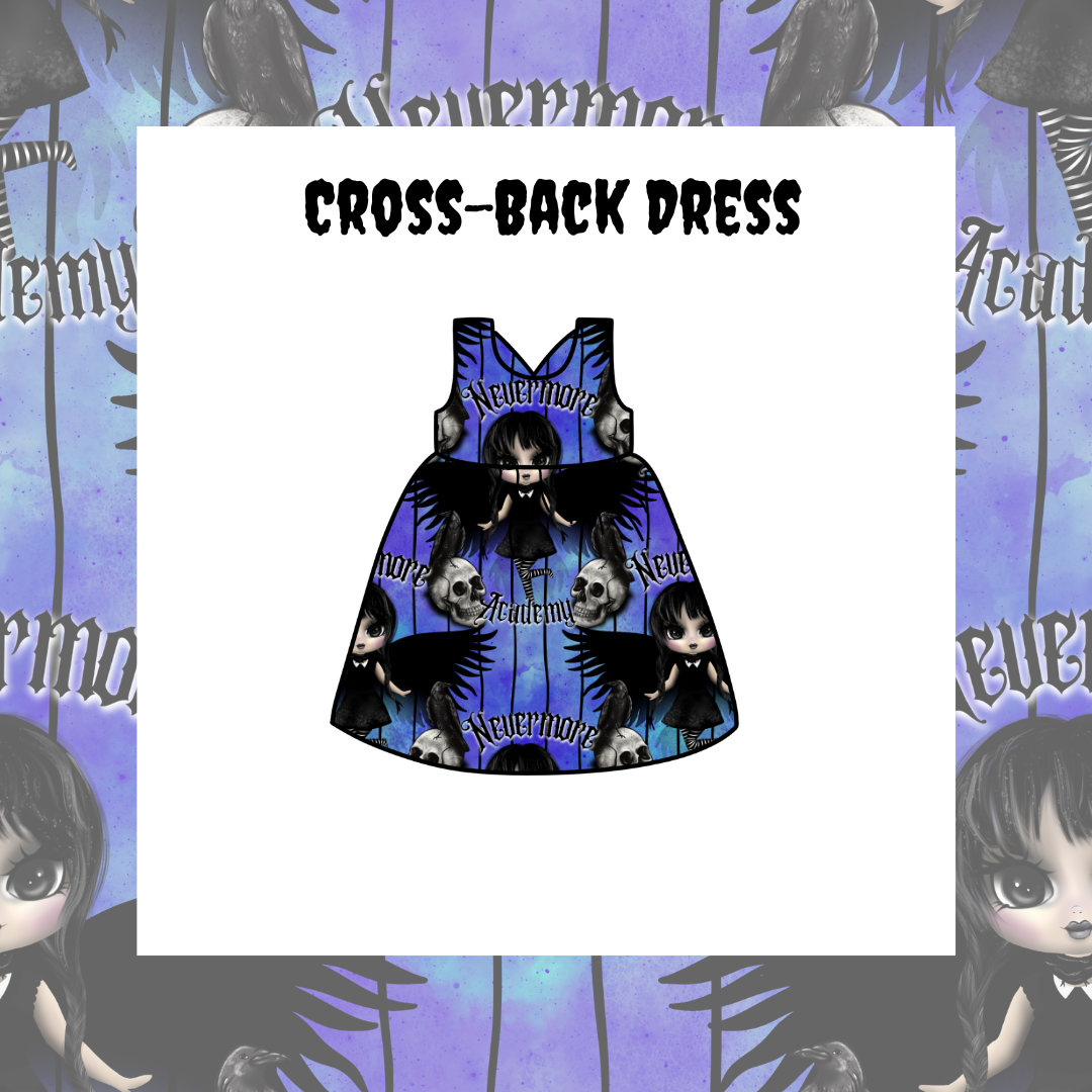 Cross-Back Dress Handmade for Kids | Alternative Kids Clothing
