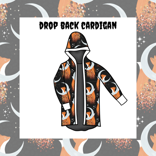 Drop-Back Cardigan Handmade for Tweens | Alternative Tween Clothing