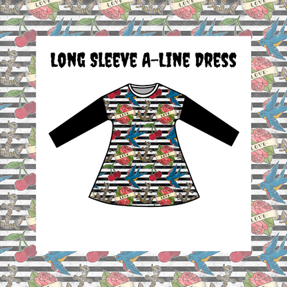 A-Line Dress Handmade for Kids | Alternative Kids Clothing