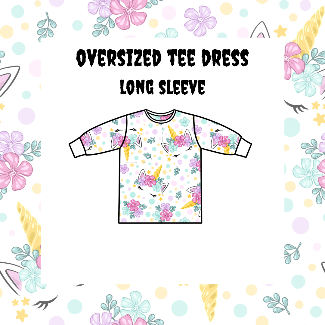 Oversized Tee Dress Handmade for Kids | Alternative Kids Clothing