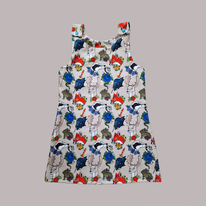 Pinafore Dress Handmade for Kids | Alternative Kids Clothing